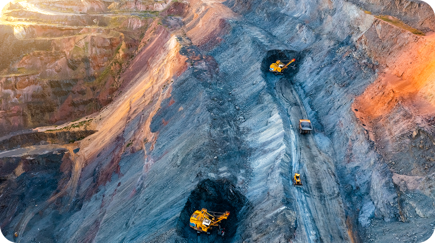 Mining exploration site